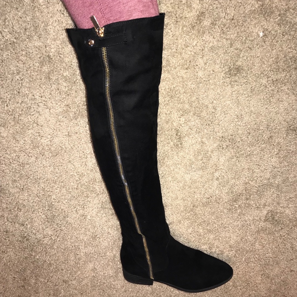 Charlotte Russe Suede over the knee boots